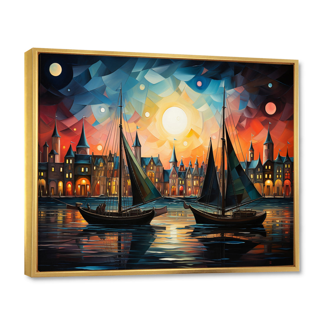 Boat Whimsical Sailings I - Boat Canvas Wall Art