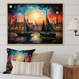 Boat Whimsical Sailings I - Boat Canvas Wall Art