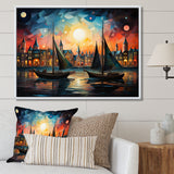 Boat Whimsical Sailings I - Boat Canvas Wall Art