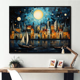 Boat Whimsical Waterways I - Boat Canvas Wall Art