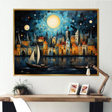Boat Whimsical Waterways I - Boat Canvas Wall Art