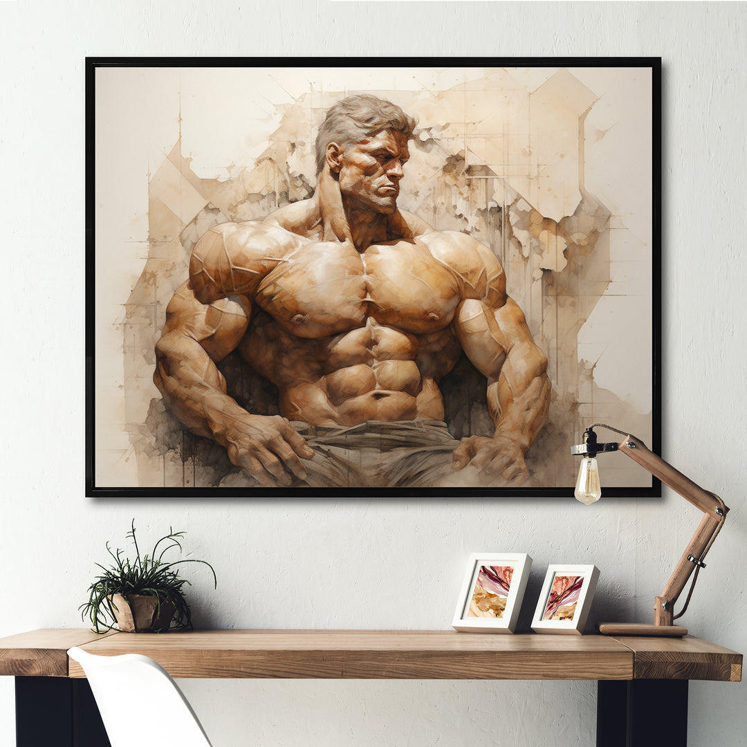 Bodybuilding Eternal Strength I - Aerobic &amp; Bodybuilding Canvas Wall Art