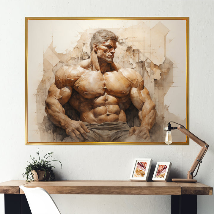 Bodybuilding Eternal Strength I - Aerobic &amp; Bodybuilding Canvas Wall Art