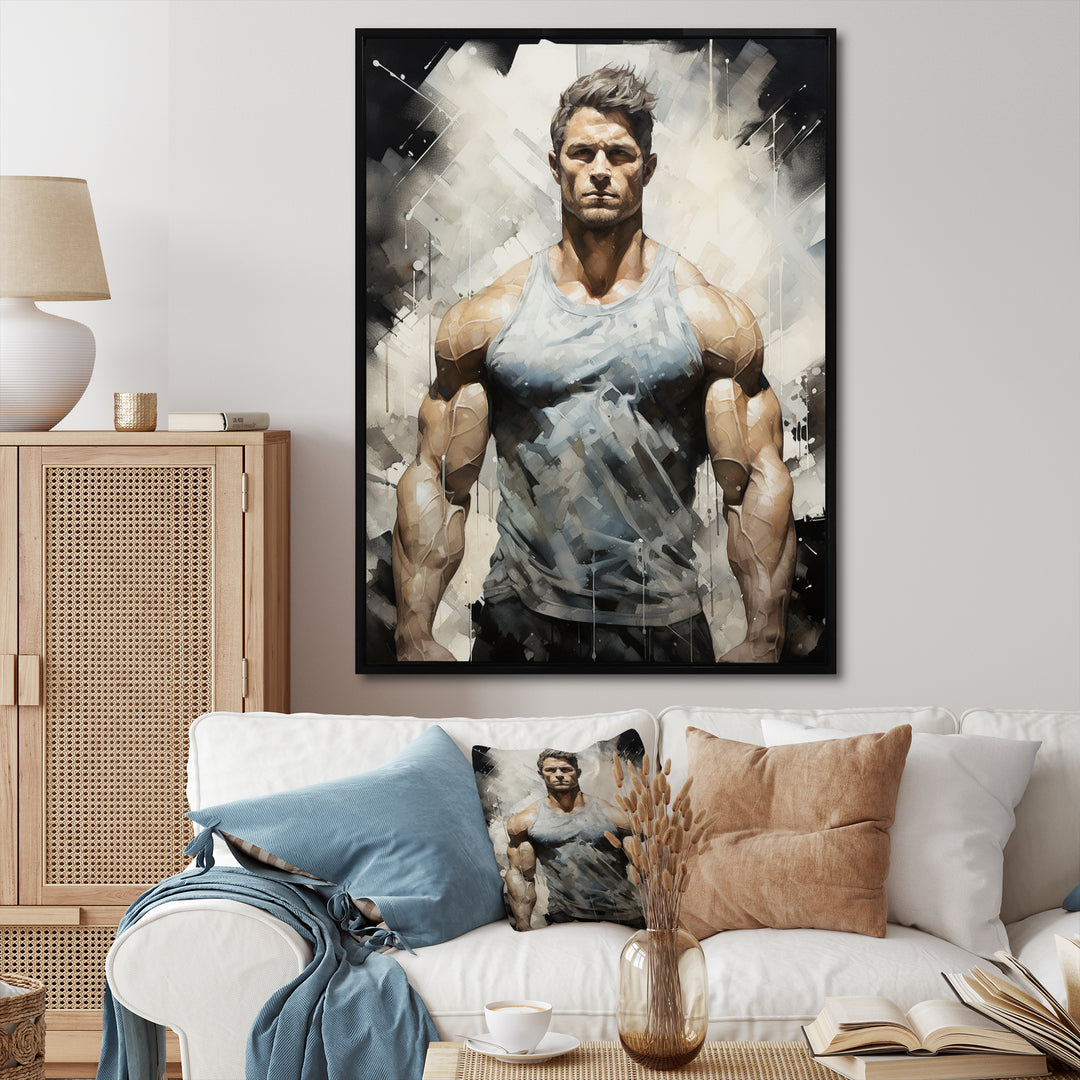 Bodybuilding The Chiseled Physique - Aerobic &amp; Bodybuilding Canvas Wall Art