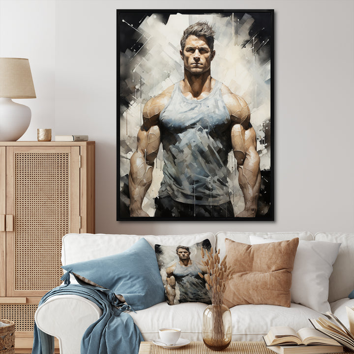 Bodybuilding The Chiseled Physique - Aerobic &amp; Bodybuilding Canvas Wall Art