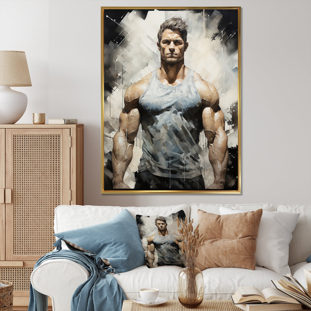 Bodybuilding The Chiseled Physique - Aerobic &amp; Bodybuilding Canvas Wall Art