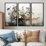 Bohemian Earthly Floral Collage I - Multi-Panels