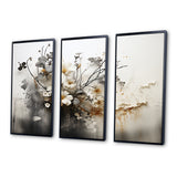 Bohemian Earthly Floral Collage I - Multi-Panels