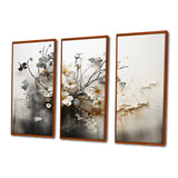 Bohemian Earthly Floral Collage I - Multi-Panels