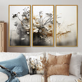 Bohemian Earthly Floral Collage I - Multi-Panels