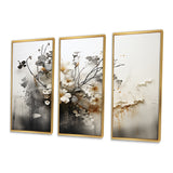 Bohemian Earthly Floral Collage I - Multi-Panels