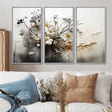 Bohemian Earthly Floral Collage I - Multi-Panels