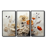 Bohemian Earthly Floral Collage II - Multi-Panels