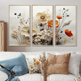 Bohemian Earthly Floral Collage II - Multi-Panels