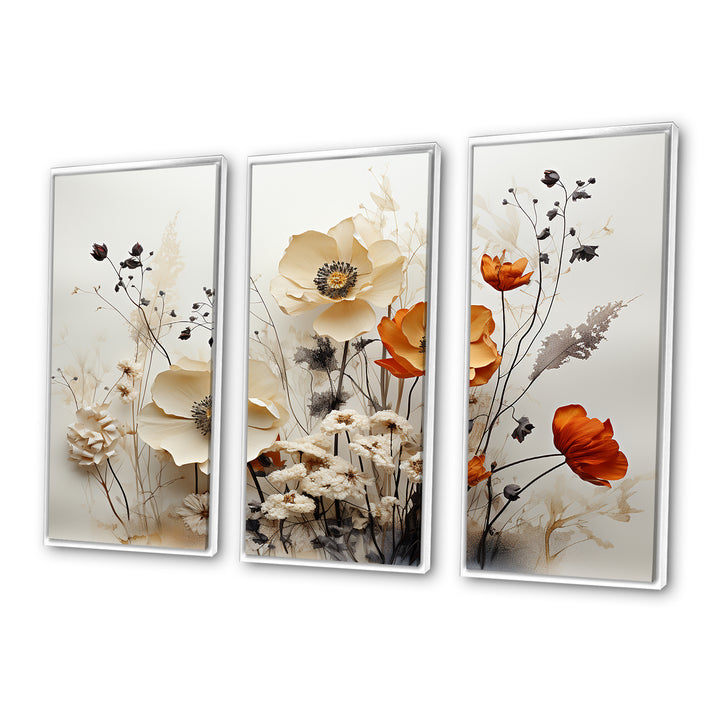 Bohemian Earthly Floral Collage II - Multi-Panels