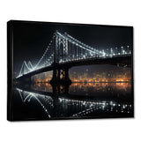 Black Bridge Of Light - Architecture Canvas Wall Art