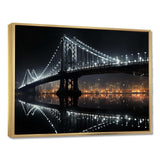 Black Bridge Of Light - Architecture Canvas Wall Art