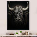 Grey Buffalo Majestic Horns - Buffalo Wall Art Prints
