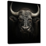 Grey Buffalo Majestic Horns - Buffalo Wall Art Prints
