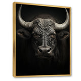 Grey Buffalo Majestic Horns - Buffalo Wall Art Prints