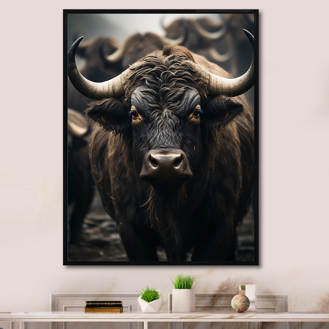 Brown Buffalo Whispers Of The - Buffalo Canvas Wall Art