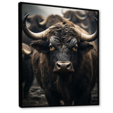 Brown Buffalo Whispers Of The - Buffalo Canvas Wall Art