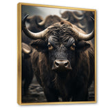 Brown Buffalo Whispers Of The - Buffalo Canvas Wall Art
