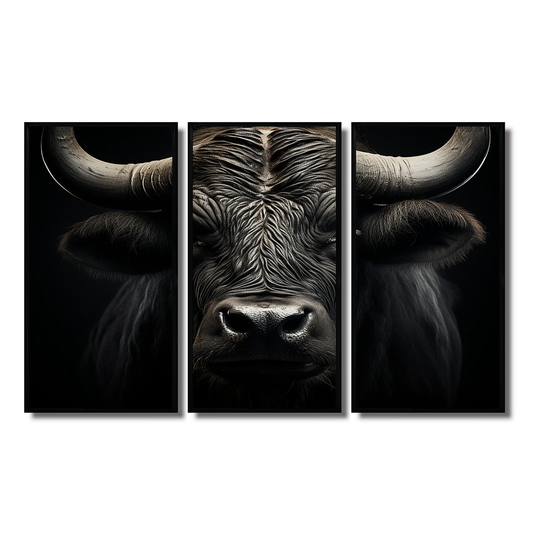 Black White Buffalo Whispers Of Wisdom - Multi-Panels