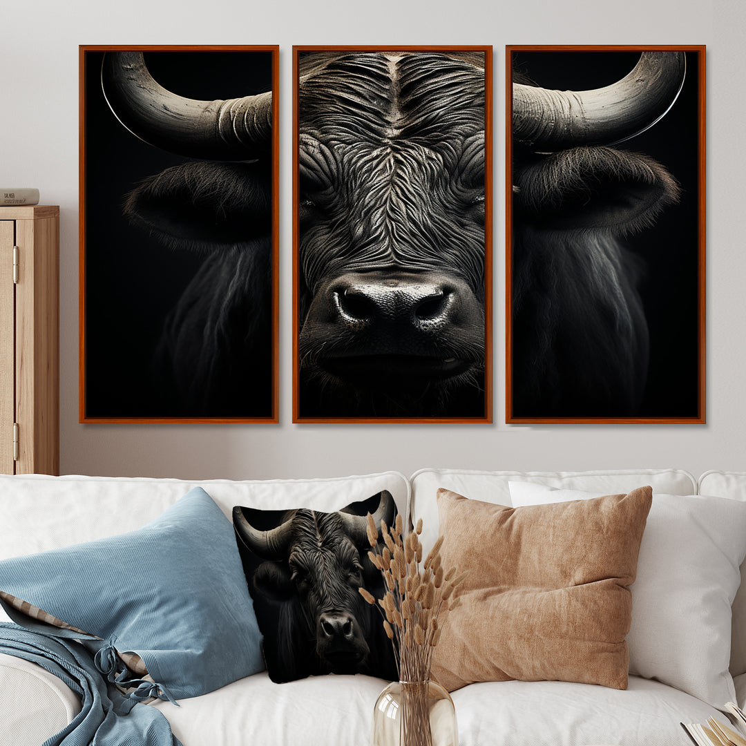 Black White Buffalo Whispers Of Wisdom - Multi-Panels