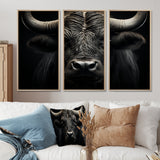 Black White Buffalo Whispers Of Wisdom - Multi-Panels