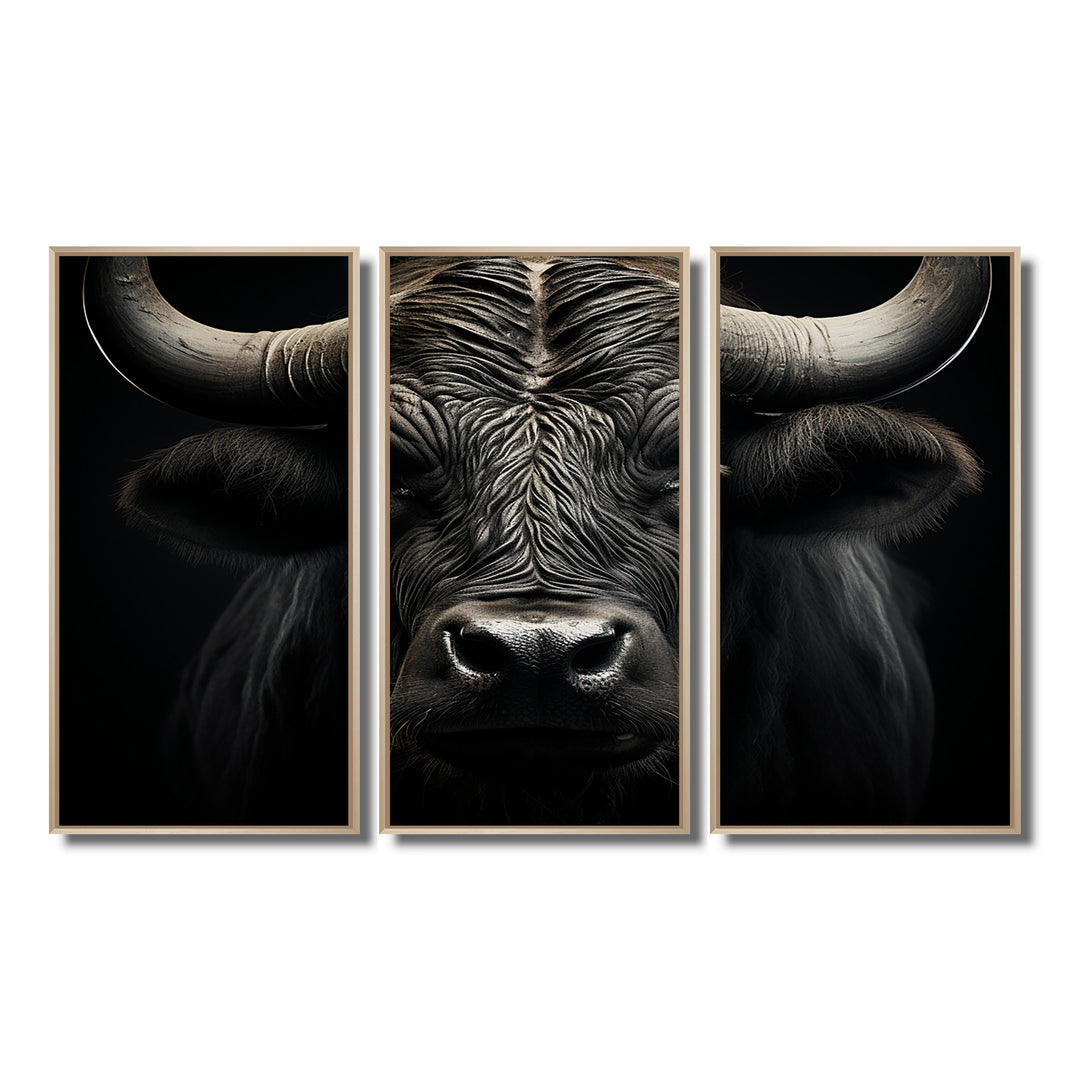 Black White Buffalo Whispers Of Wisdom - Multi-Panels