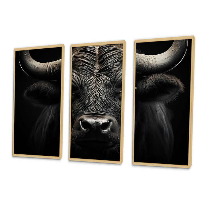 Black White Buffalo Whispers Of Wisdom - Multi-Panels