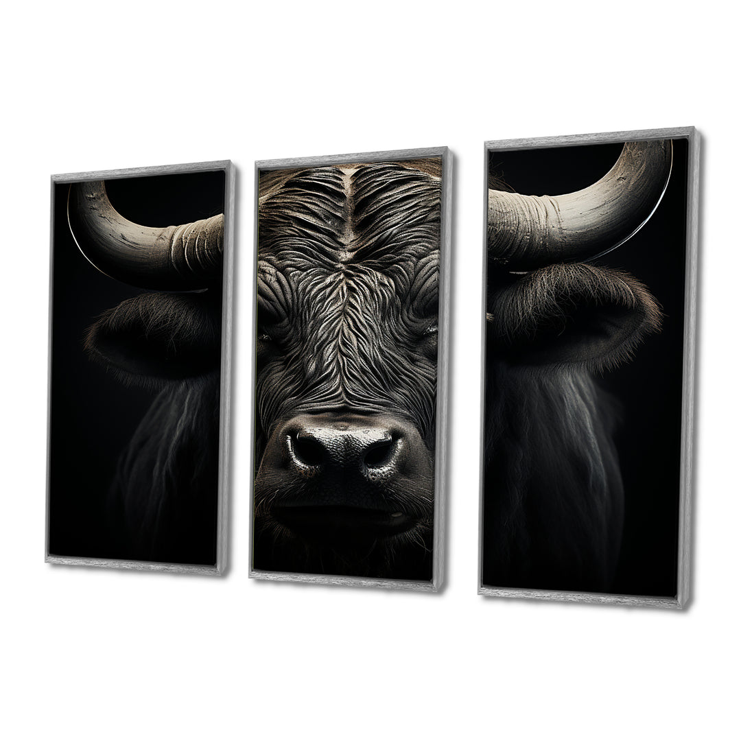 Black White Buffalo Whispers Of Wisdom - Multi-Panels