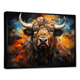 Buffalo Majestic Bison Collage - Brown Bison Wall Art