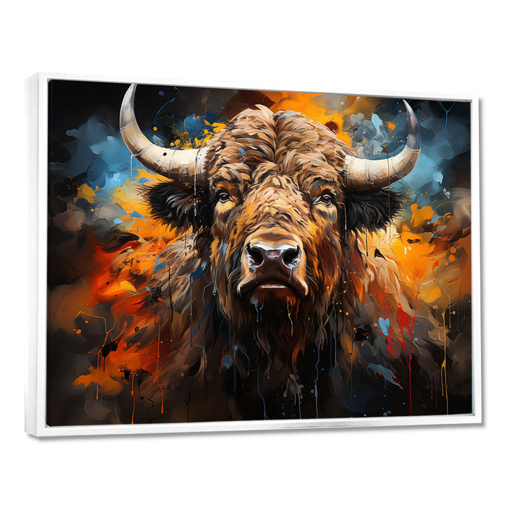 Buffalo Majestic Bison Collage - Brown Bison Wall Art