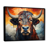 Buffalo Majestic Bison Geometric - Brown Bison Wall Art