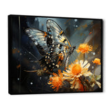Yellow Black Butterfly Haven - Butterfly Canvas Wall Art