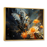 Yellow Black Butterfly Haven - Butterfly Canvas Wall Art