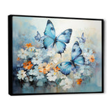 Blue White Butterfly Symphony - Butterfly Wall Decor