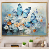 Blue White Butterfly Symphony - Butterfly Wall Decor