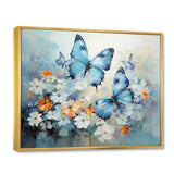 Blue White Butterfly Symphony - Butterfly Wall Decor