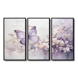 Purple Butterfly Enchanted Flight II - Multi-Panels