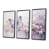 Purple Butterfly Enchanted Flight II - Multi-Panels