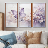 Purple Butterfly Enchanted Flight II - Multi-Panels