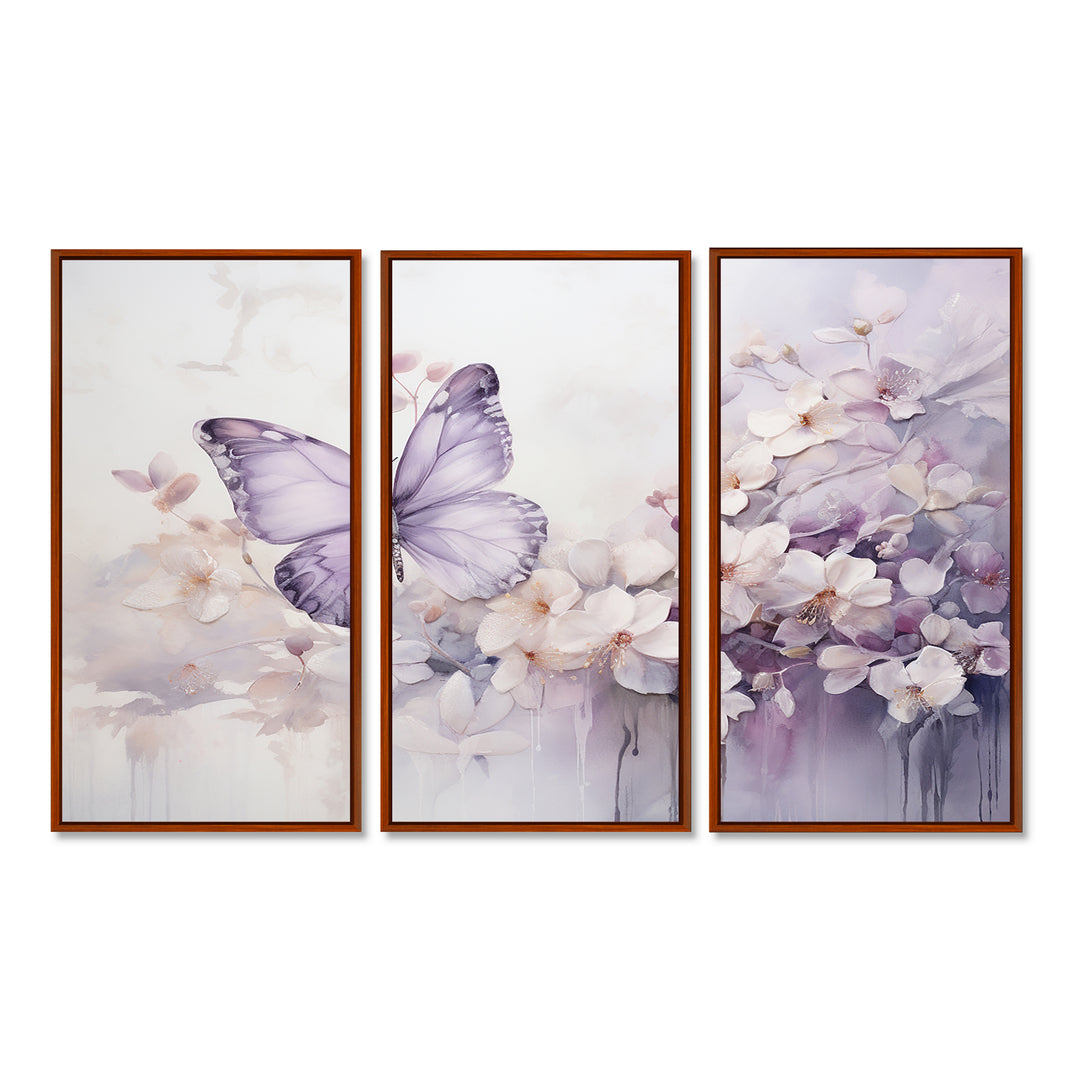 Purple Butterfly Enchanted Flight II - Multi-Panels