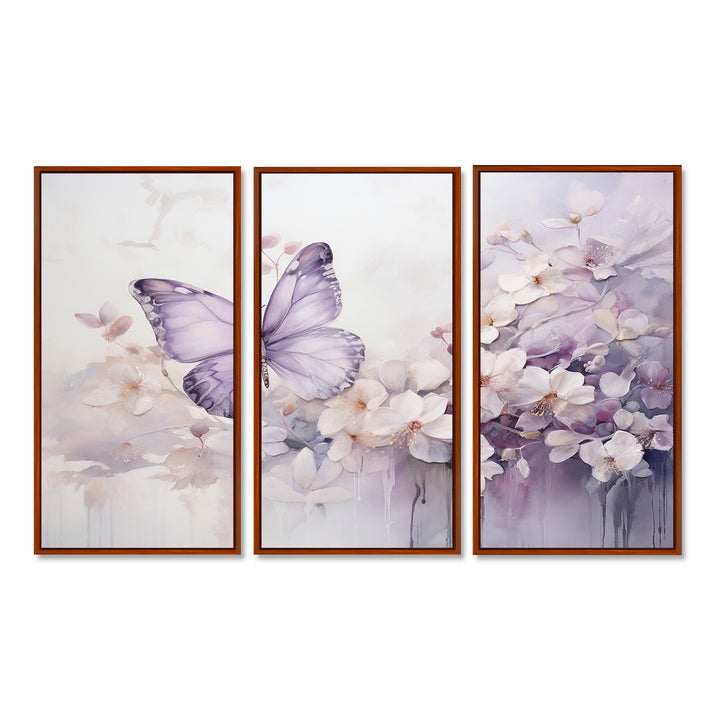 Purple Butterfly Enchanted Flight II - Multi-Panels