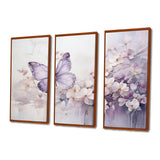 Purple Butterfly Enchanted Flight II - Multi-Panels
