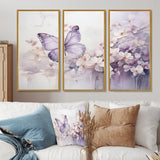 Purple Butterfly Enchanted Flight II - Multi-Panels