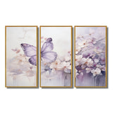 Purple Butterfly Enchanted Flight II - Multi-Panels