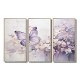 Purple Butterfly Enchanted Flight II - Multi-Panels